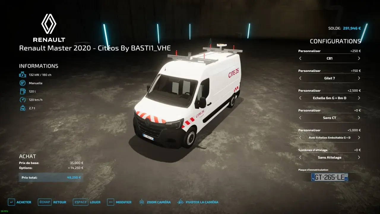 Renault Master IV CItéos Group 2 Forbidden Mods einfach