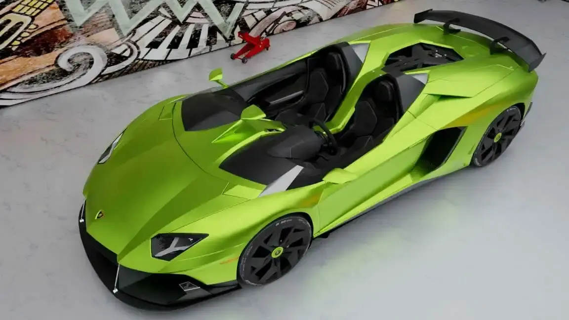 Lamborghini Aventador J grün