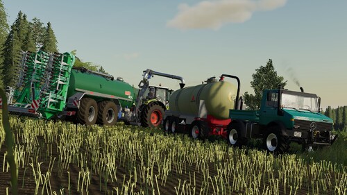 Claas Axion 870 + Briri Field Master