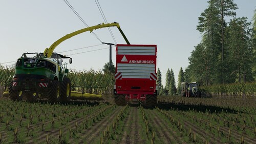 John Deere 9900i + Annaburger Fieldliner