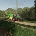 Fendt Vario 412 TMS mit Krone Ladewagen