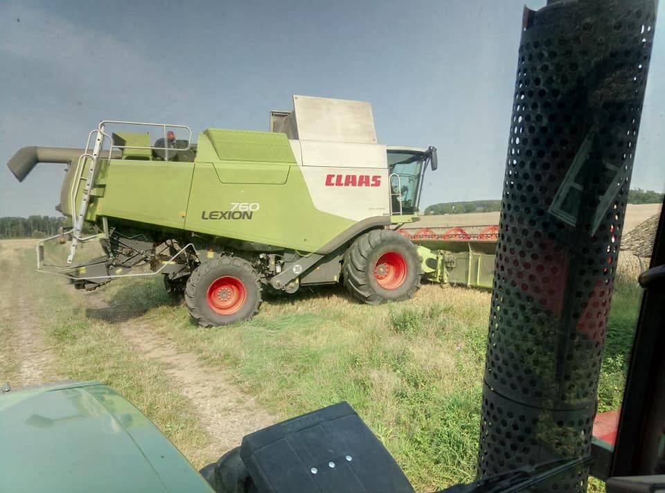 Claas Lexion 760 with 900Vario and Fendt 716.