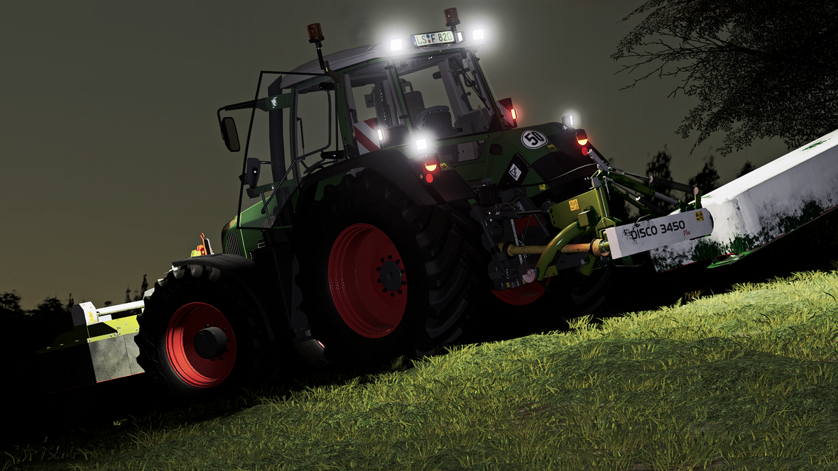 Fendt 718 Vario TMS + Claas Mähkombi