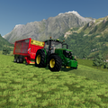 John deere 6195R mit Pöttinger Jumbo 7210 Combiline auf der Erlengrat