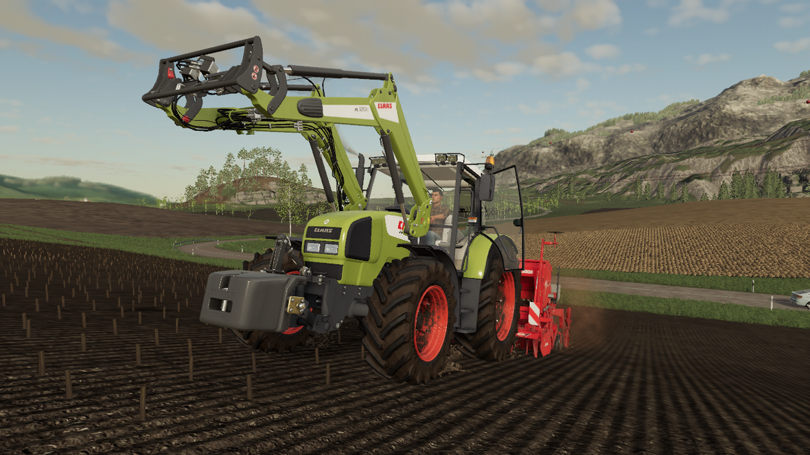 Frühjahrssaat mit Claas Ares 656 RZ