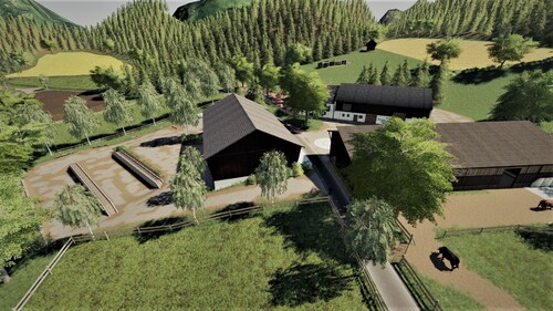 Der neue Hof auf der Wildbach Tal