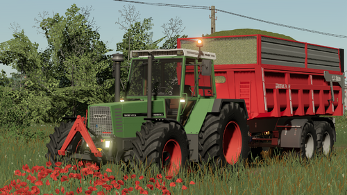 Fendt 612 LSA am Silo Fahren