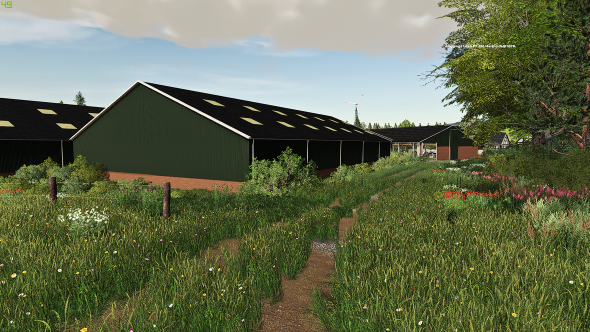 The new part of the farm.