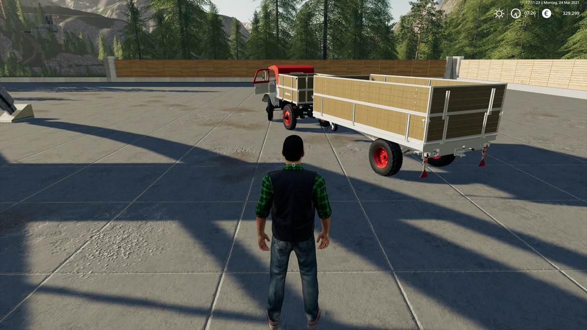 So der Anhänger passt schonmal