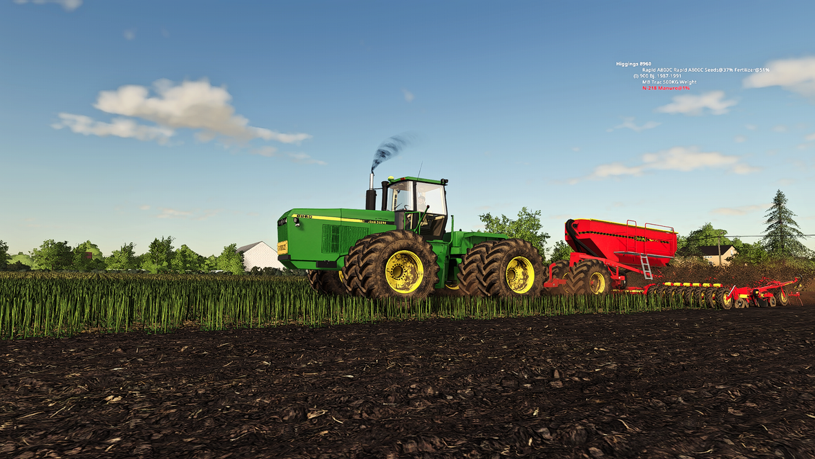 John Deere 8960 and Vaderstad