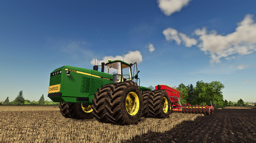 John Deere 8960 and Vaderstad