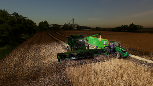 Late night wheat harvest.