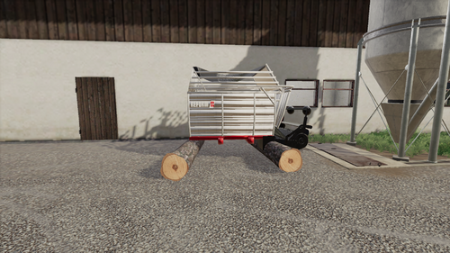 die nicht perfektet Lagerung vom Ladewagen