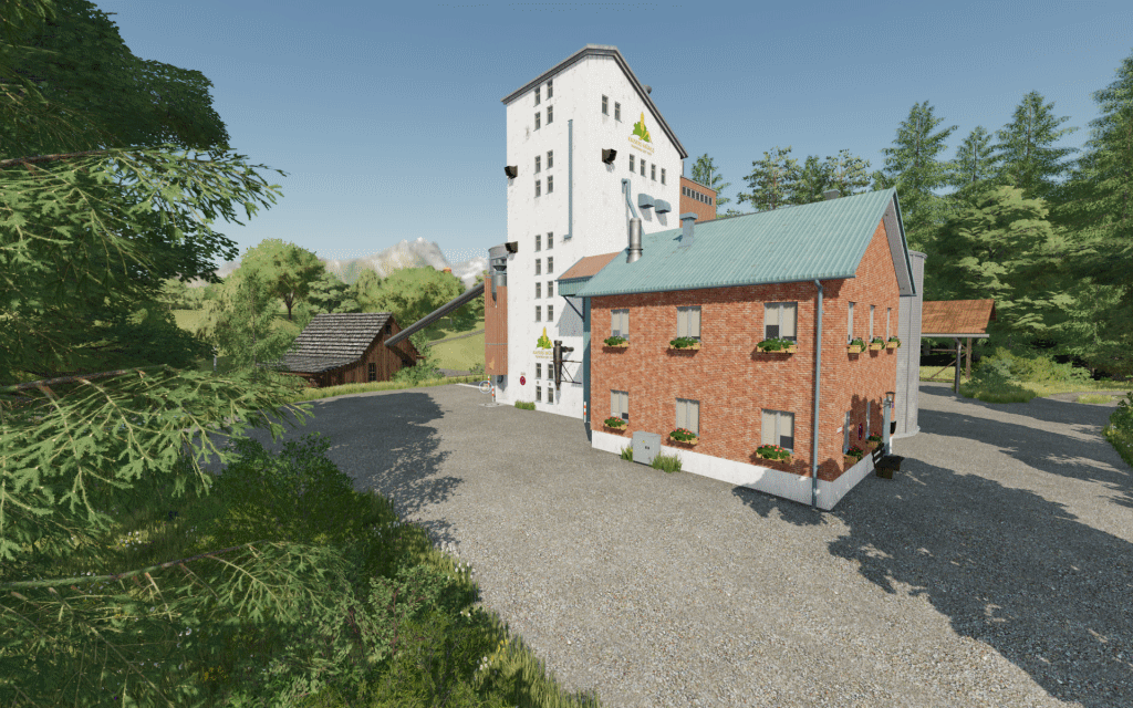 Auch die Mühle hat nun ihren Platz gefunden