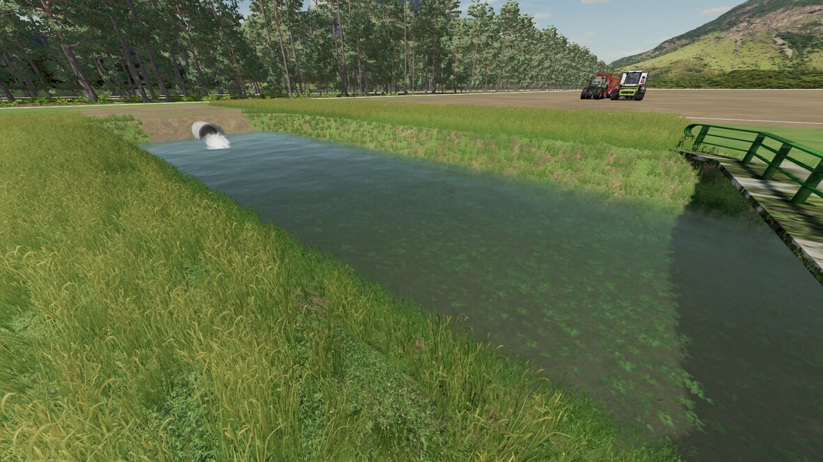 Der Wasser Graben zum Befüllen der Wassertrailer