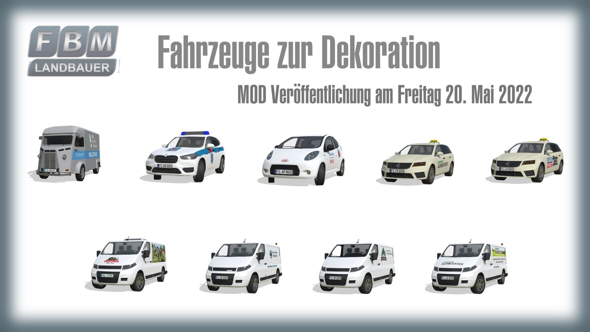 Deko-Fahrzeuge Pack