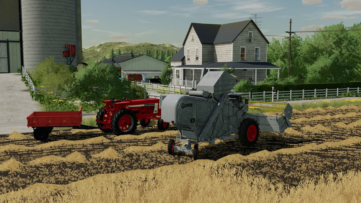 Oldtimer Ernte mit Gleaner