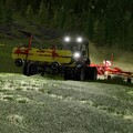 ​Am Heu schwadern mit dem AEBI TT 281+