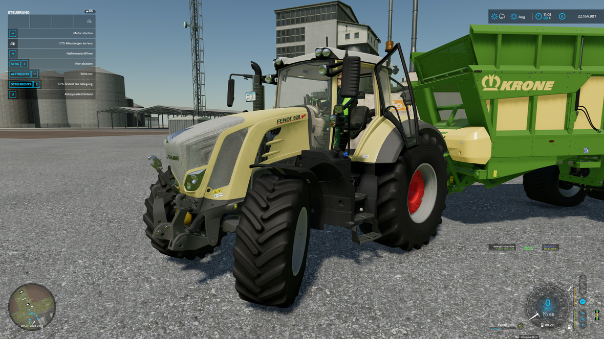 Fendt 828 mit Krone GX520