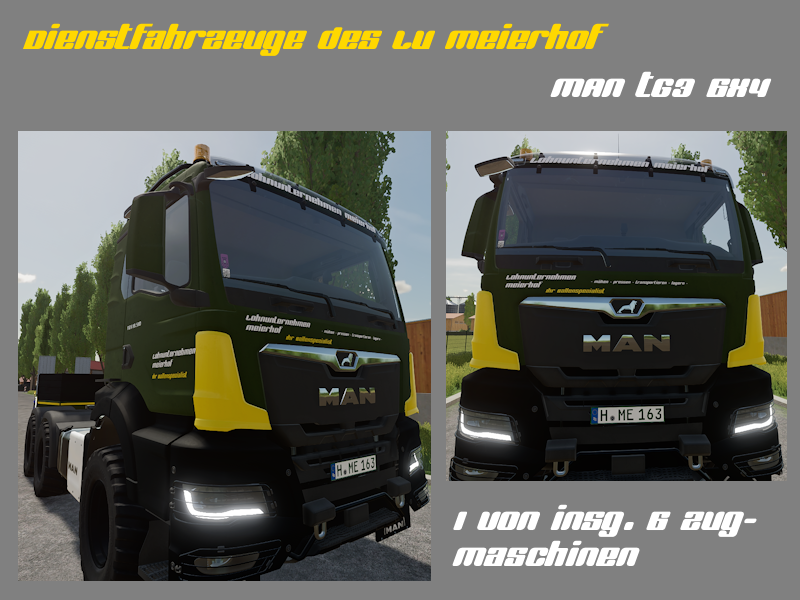 Dienstfahrzeuge - LKW - MAN TG3 6x4