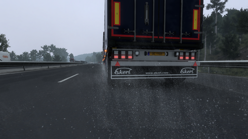 Regen auf der A8