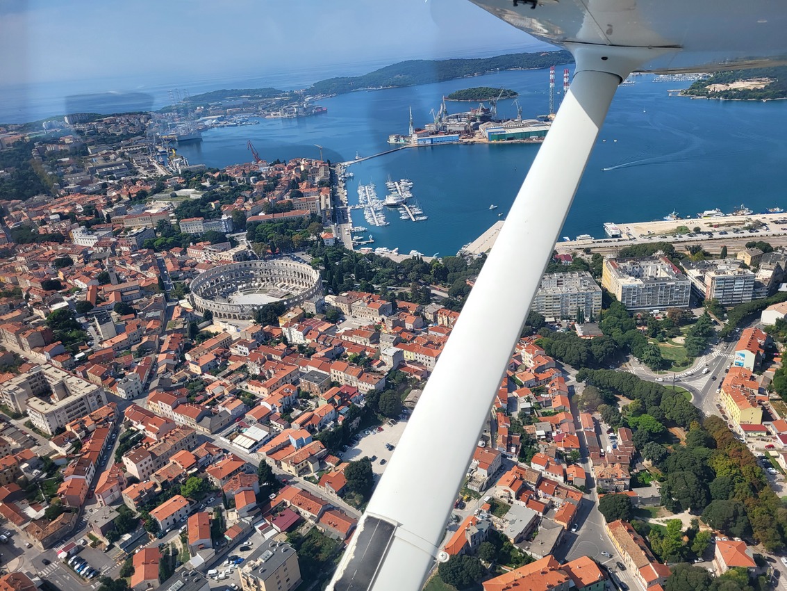 Rundflug über Süd-Istrien