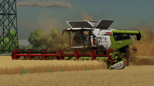 Lexion 7700 im Sommerweizen