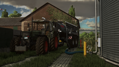 Gülle fahren mit Fendt Farmer 312 Turbomatik