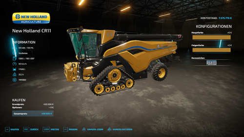 FS22_NewHollandCR11 mit Farbwahl