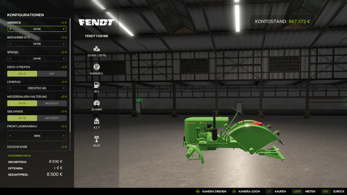 FEND DIESELROSS ohne Räder FFB Mod FS25