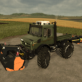Schoehnaer Unimog U2600 Agrar mit Front und Heck Mulchern