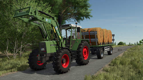 Fendt 615LS am Ballen holen!