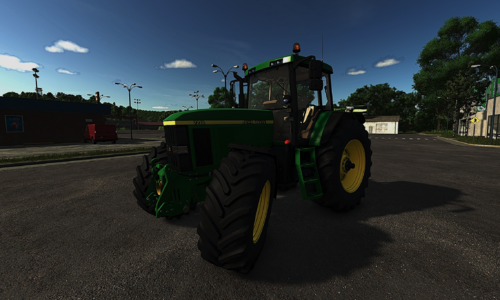 Komplette John Deere 7010 Serie in Arbeit