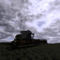 Claas Lexion ist im Einsatz