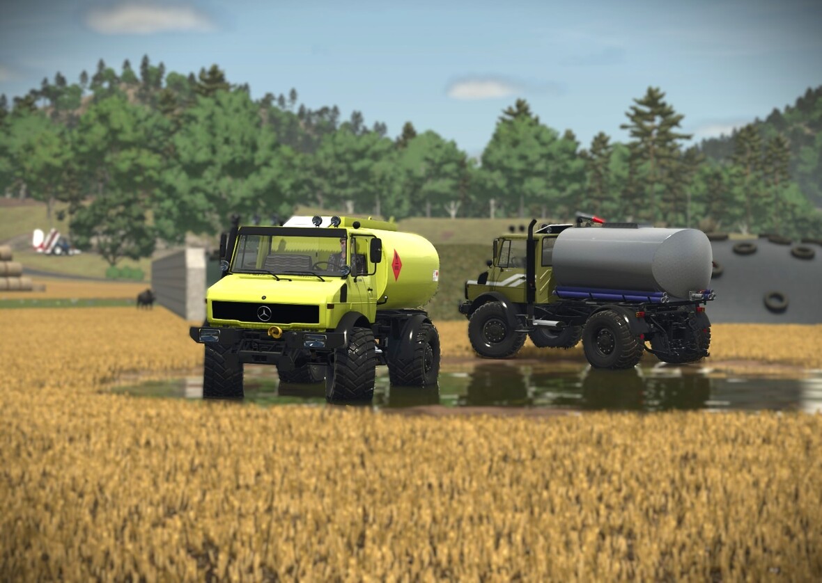 Die Beiden Unimog Tanks findet ihr im "FS Miner's Mod Pack #10" und passen perfekt auf den Unimog mit den Langen Radstand :)