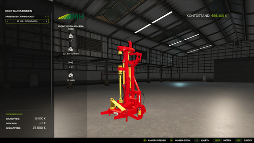 FS19_MHFrontRotoArm in LS25