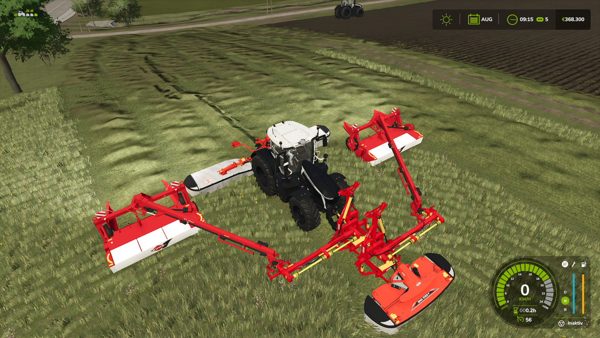 FS25_MHFrontRotoArm doppelgespann mit FS22_Kuhn_FC