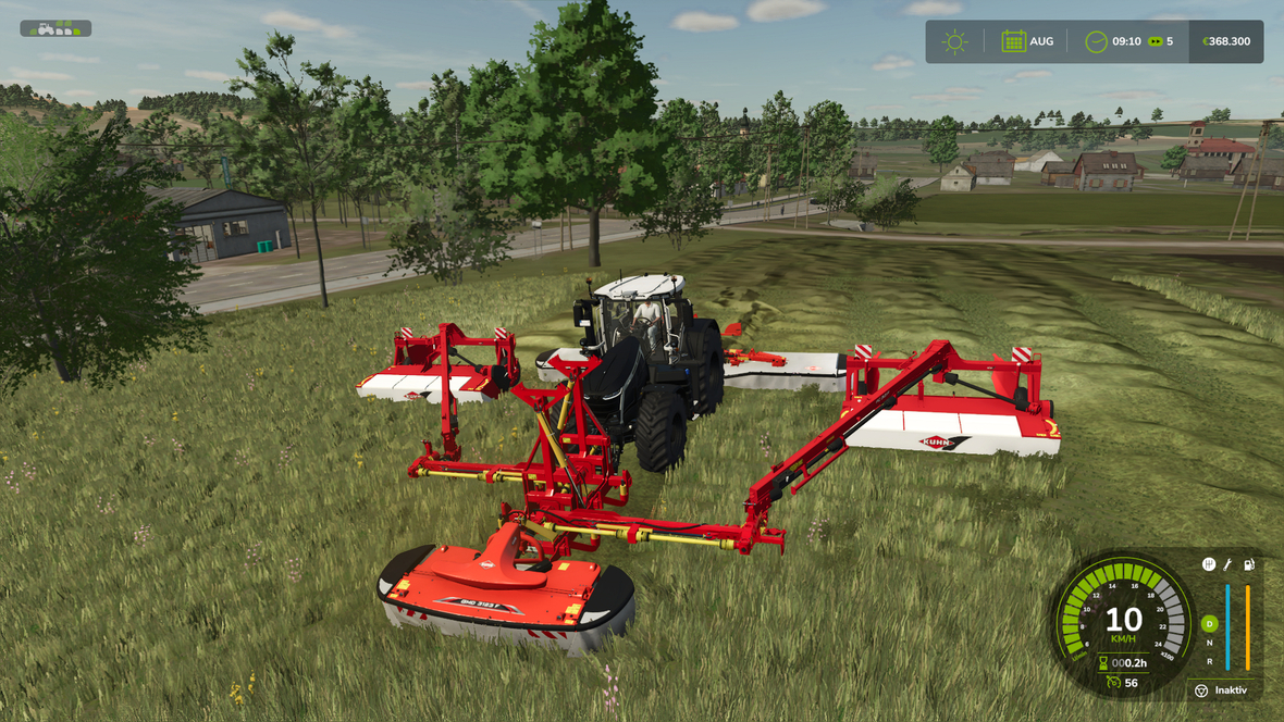 FS25_MHFrontRotoArm doppelgespann mit FS22_Kuhn_FC