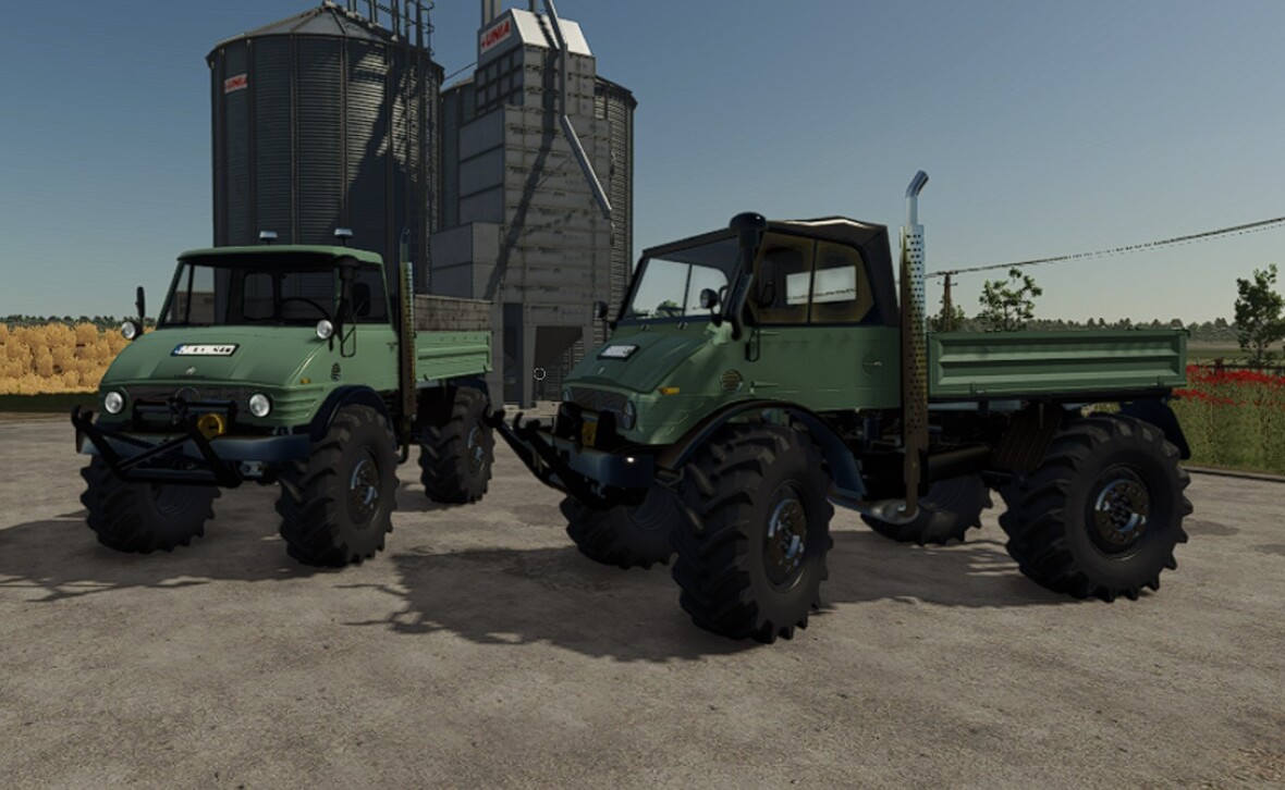 Unimog 406 Agrar Vollkabine und Cabrio