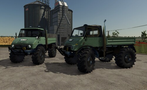 Unimog 406 Agrar Vollkabine und Cabrio