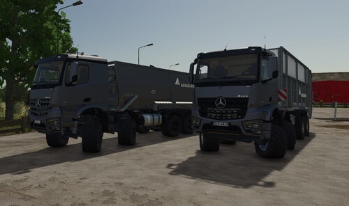 Arocs Miststreuer und Häckselwagen ^^