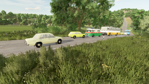 Ahhhh. Er war in einen Unfall verwickelt.