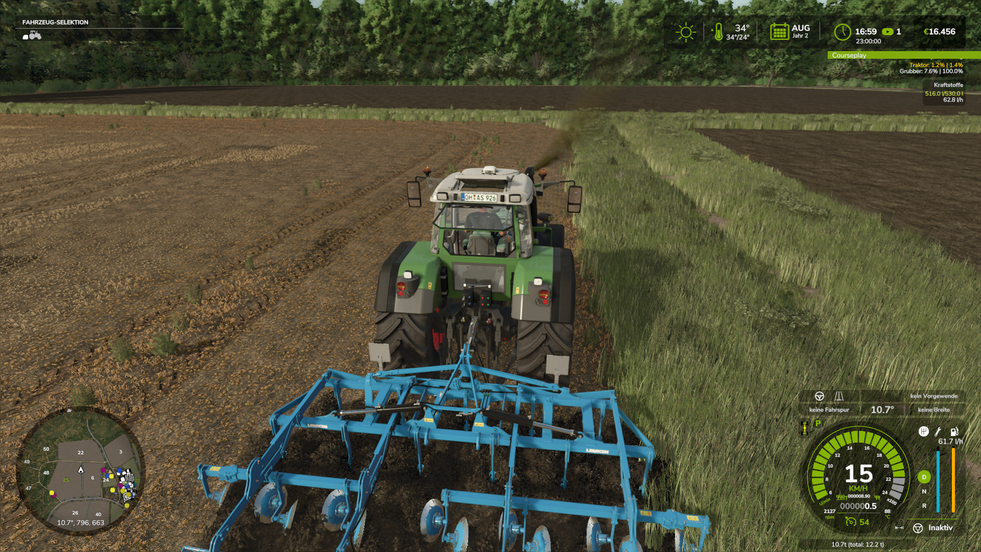 Gelber (Oranger ?) Rauch Unter Last