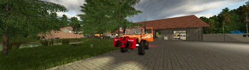 Freischneiden der  Hauptallee