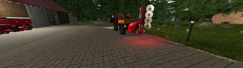 Freischneiden der  Hauptallee