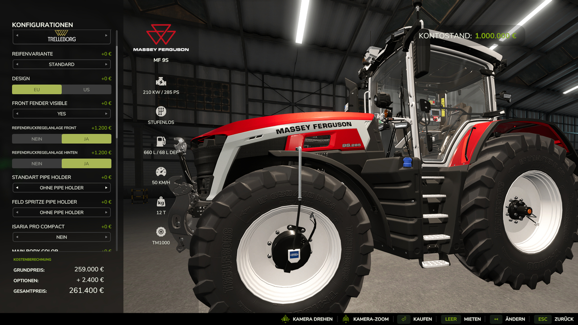 FS25_MGS_Massey_Ferguson_9s mit Reifendruckregelanlage