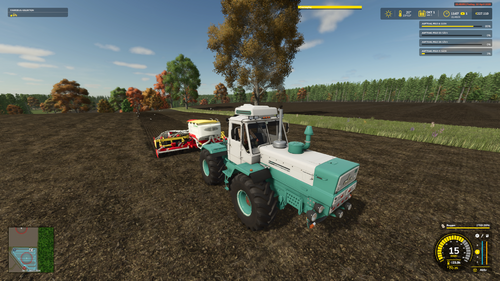 Hof Grafenau - Feld 7 drillen Roggen