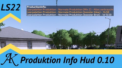 LS22 #Modvorstellung Produktionen Info Hud 0.10