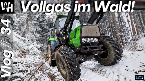 Vlog#34 Endlich wieder Waldarbeit!  Deutz DX 3.60 Holzrücken Stihl Holzfällen