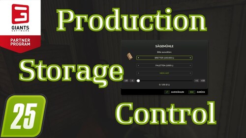 Ls25 Mod Preview - Production Storage Control